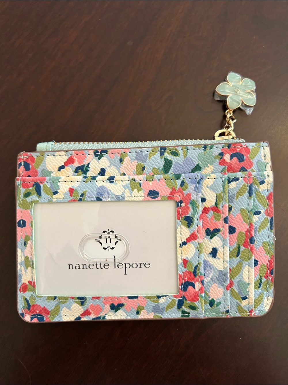 Nanette Lepore Floral Card Holder Wallet - Pastel Multi